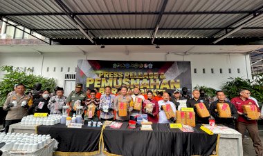 Polresta-Malang-Kota-Bersama-Forkopimda-Musnahkan-Barang-Bukti-Barbagai-Jenis-Narkoba