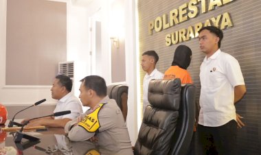 Polisi-Amankan-Tersangka-Pelecehan-Dua-Siswi-SMP-di-Surabaya