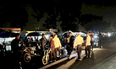 Polresta-Banyuwangi-Gelar-KRYD-Amankan-Puluhan-Motor-Tak-Standar