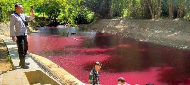 Update Kasus Sungai Berwarna Merah di Pamekasan, Polisi Berhasil Temukan Penyebab