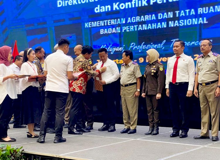 Kinerja Dinilai Baik, Satgas Mafia Tanah Polda Jatim Raih Penghargaan Menteri ATR/BPN