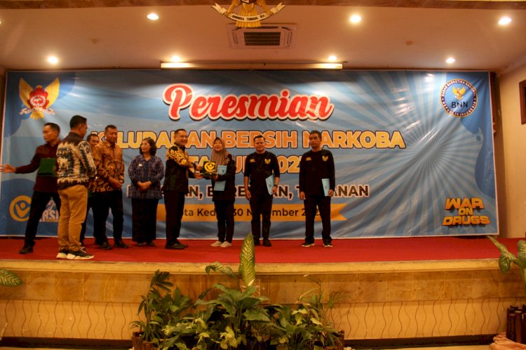 Polres Kediri Kota Bersama Forkopimda Resmikan Kelurahan Bersih Narkoba