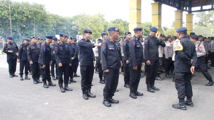 Polres Sumenep Terjunkan 182 Personel Pengamanan Babak Penyisihan Liga 3 di Stadion Ahmad Yani