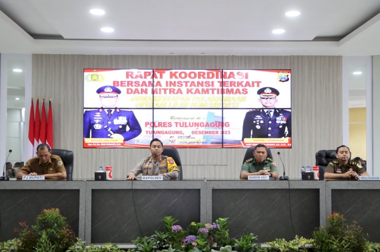 Polres Tulungagung Gelar Rakor Lintas Sektoral Jelang Operasi Lilin Semeru 2023