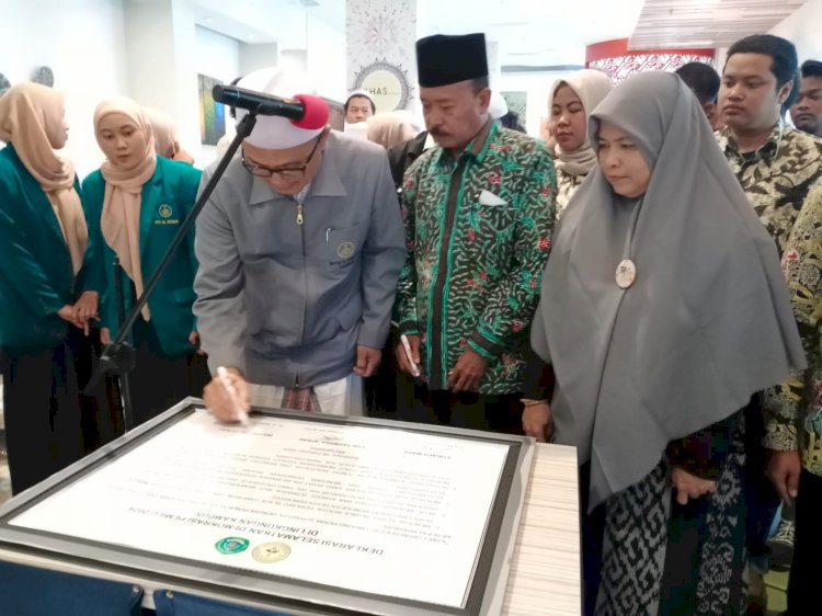 Rektor dan Mahasiswa di Tanjungperak Gelar Deklarasi Selamatkan Pemilu 2024 Tolak Politisasi Kampus