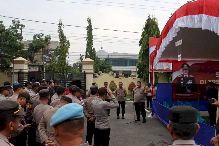 Polres Pamekasan Gelar Simulasi Pengamanan di TPS Antisipasi Gangguan Pemungutan Suara