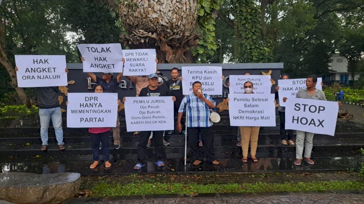 Viral, Ormas Cinta Tanah Air Kota Kediri Tolak Wacana Hak Angket