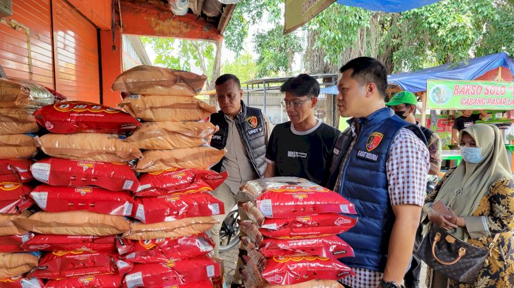 Satgas Pangan Polresta Sidoarjo Cek Harga Beras di Pasar Larangan