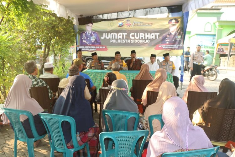 Lebih Dekat Masyarakat, Kapolresta Sidoarjo Gelar Jumat Curhat