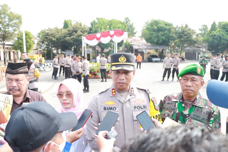 Polres Kediri Siagakan 581 Personel Gabungan Layani Pemudik di Operasi Ketupat Semeru 2024