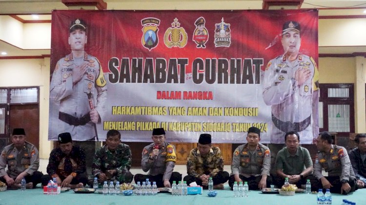 Sahabat Curhat di Krian, Ngobrol Gayeng Seputar Kamtibmas