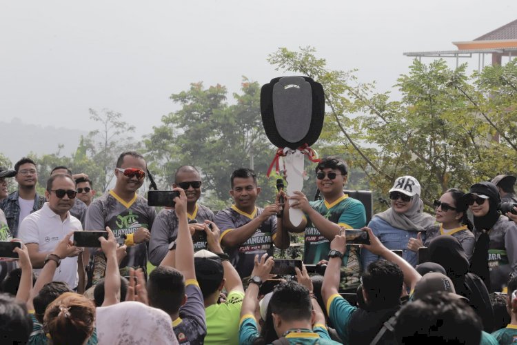 Ribuan Peserta Bhayangkara Fun Run 7,8 Km Polres Mojokerto Dongkrak Pariwisata Trawas