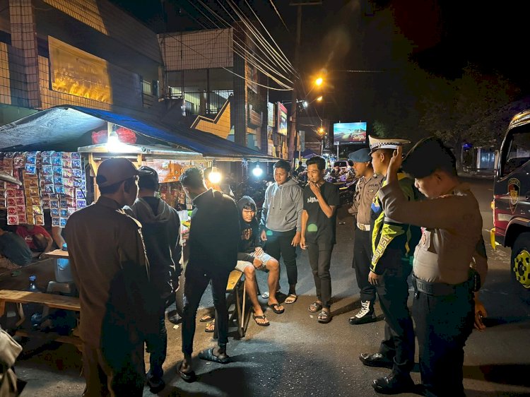 Jelang 1 Muharam Polres Tulungagung Bersama Tiga Pilar Gelar Patroli Skala Besar