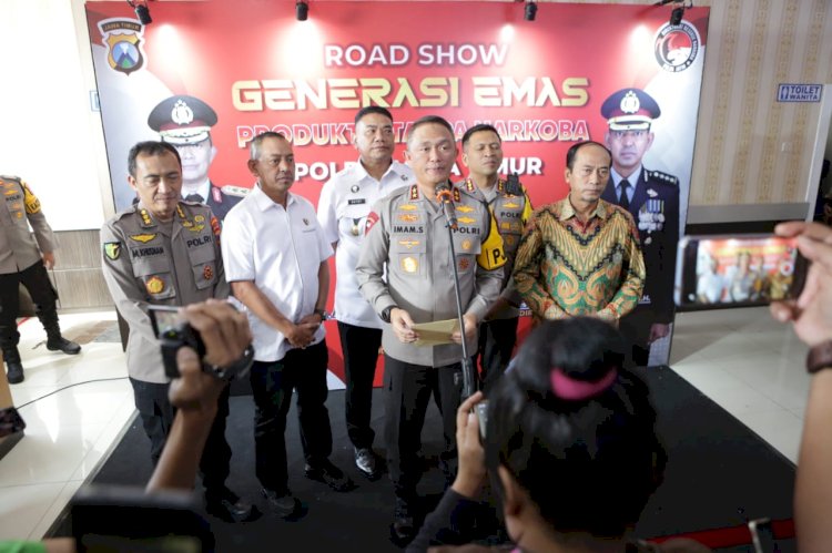 Kapolda Jatim Buka Road Show Generasi Emas Tanpa Narkoba di Sidoarjo