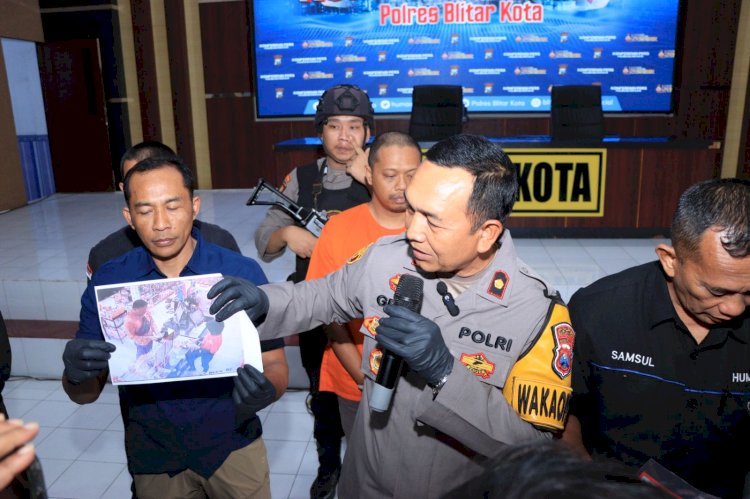 Polres Blitar Kota Berhasil Ungkap Peredaran Uang Palsu Jaringan Medsos, Tersangka Diamankan