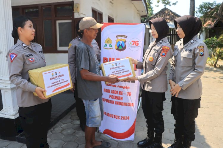 Polres Probolinggo Gelar Bhakti Sosial, Sambut Hari Polwan Ke-76