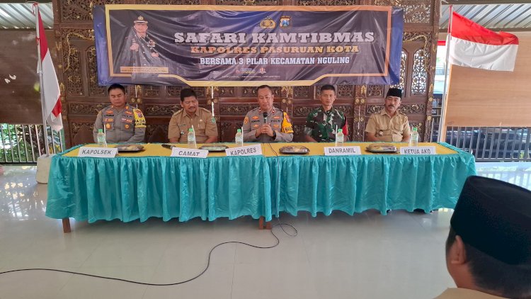 Ciptakan Situasi Aman Jelang Pilkada, Polres Pasuruan Kota Gelar Safari Kamtibmas