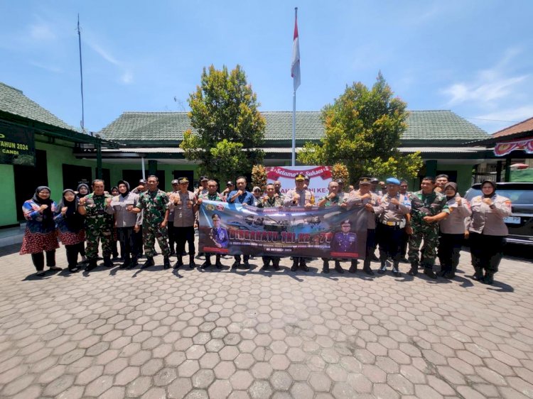 Polsek Jajaran Polresta Sidoarjo Silaturahmi HUT TNI Ke-79