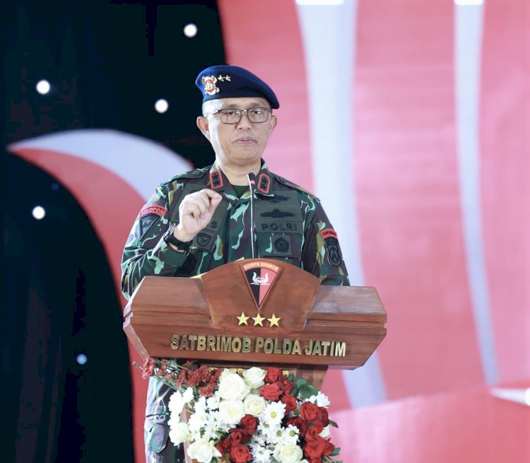 Gelar Tasyukuran HUT ke-79 Korps Brimob Polri, Kapolda Jatim Tekankan Lima Hal Untuk Wujudkan Asta Cita