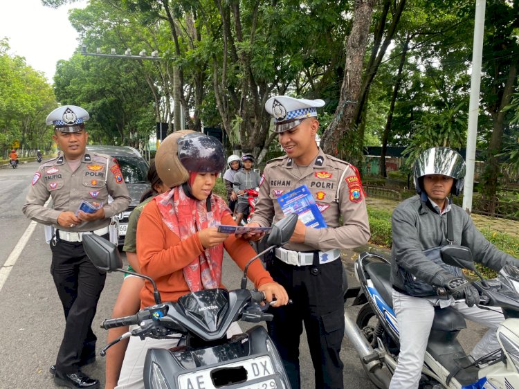 Polres Magetan Ajak Masyarakat Tingkatkan Kesadaran Berlalu Lintas Melalui Public Address