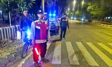 Antisipasi-Balap-Liar,-Polsek-Buduran-Masifkan-Patroli-Malam