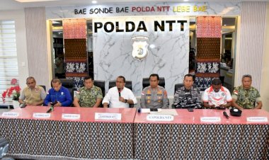Kapolda-NTT-dan-Gubernur-Sampaikan-Penanganan-Gempa-Flores:-Fokus-Evakuasi,-Data-Korban,-dan-Cegah-Hoaks