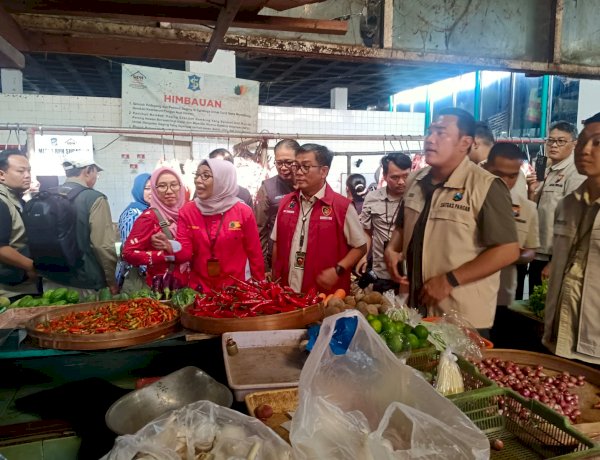 Jelang Ramadhan Satgas Pangan Polda Jatim Sidak Sejumlah Pasar di Surabaya
