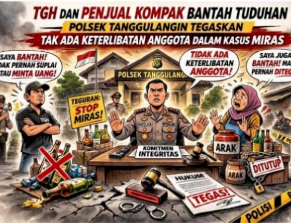 Tidak Ada Keterlibatan Anggota Polisi di Kasus Miras Wilayah Tanggulangin