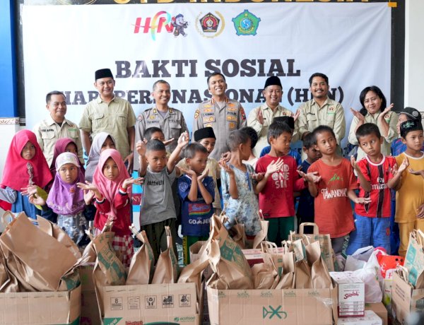 Kapolresta Sidoarjo Hadiri Bakti Sosial HPN dan HUT ke-80 PWI di Griya Balita SYD