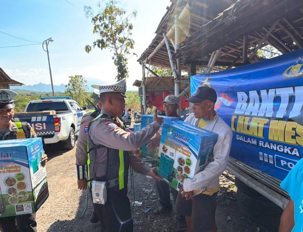 Sambut Hari Bhayangkara ke -80 Polres Situbondo Salurkan Bantuan Alsintan untuk Kelompok Tani