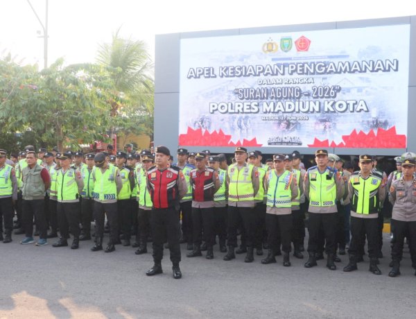 Polres Madiun Kota Siagakan 983 Personel Gabungan Layanan Pengamanan Suran Agung