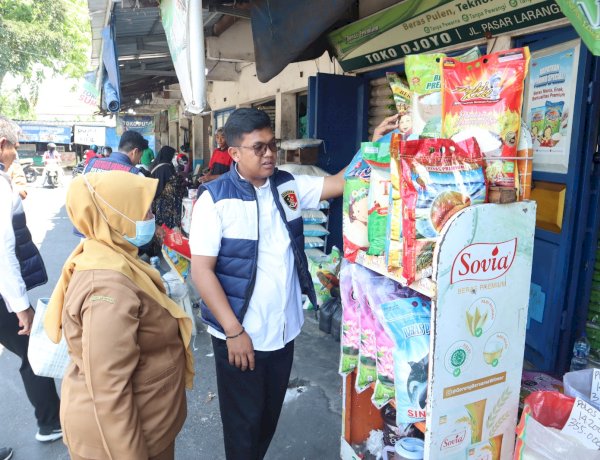 Satgas Pangan Polresta Sidoarjo Turun Ke Pasar, Pastikan Ketersediaan Bahan Pokok Aman