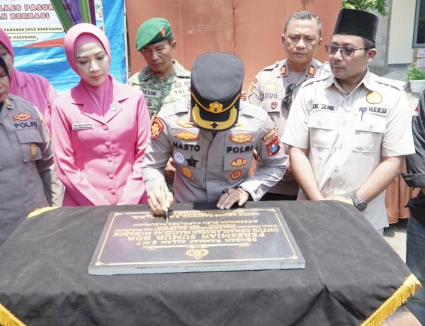 Polres Pasuruan Bangun Sumur Bor untuk Masyarakat di Randugong, Atasi Dampak Kemarau