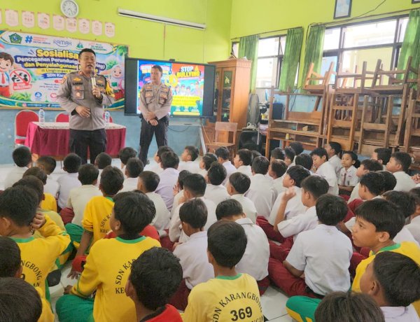 Sidoarjo Aspirasi Siswa Cegah Bullying, Polsek Gedangan Beri Edukasi Pelajar SDN Karangbong