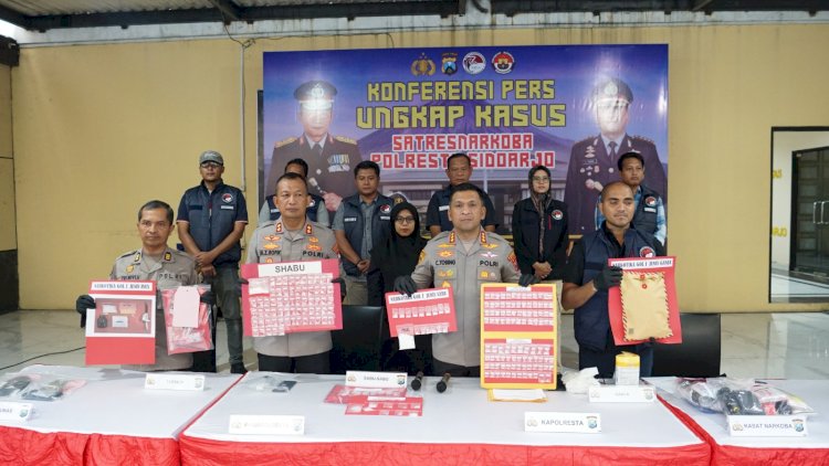 Polresta-Sidoarjo-Ungkap-19-Kasus-Narkoba-dan-Amankan-25-Tersangka-di-Maret-2026